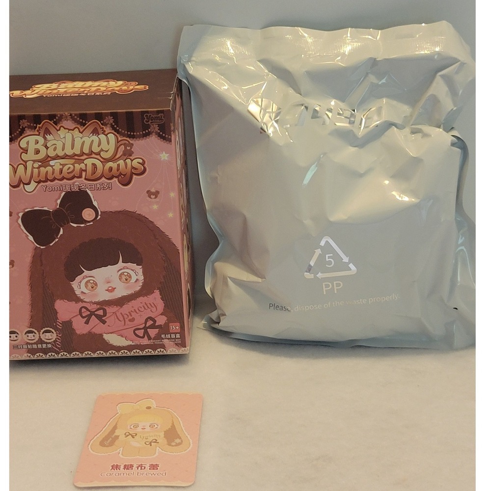 New Yomi Balmy Winter Days Confirmed Caramel Brewed Blind Box Tan Plush Open
